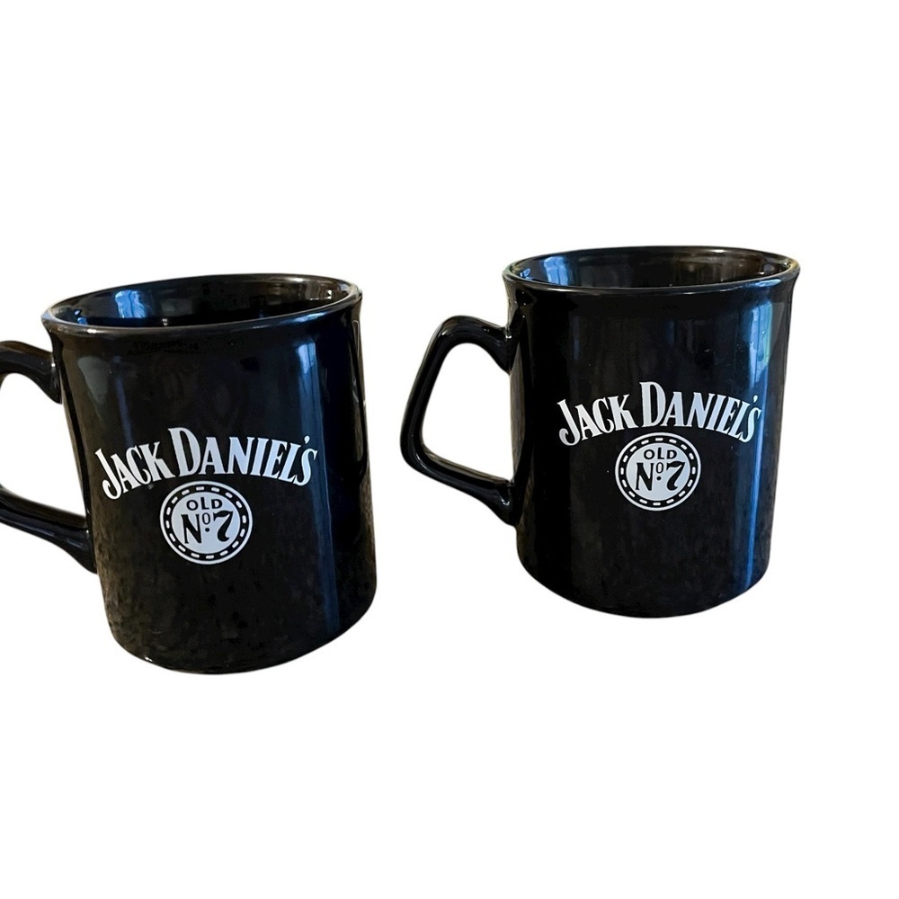 Jack Daniel's No. 7 Black Coffee Mugs Set, Licensed and Collectible.